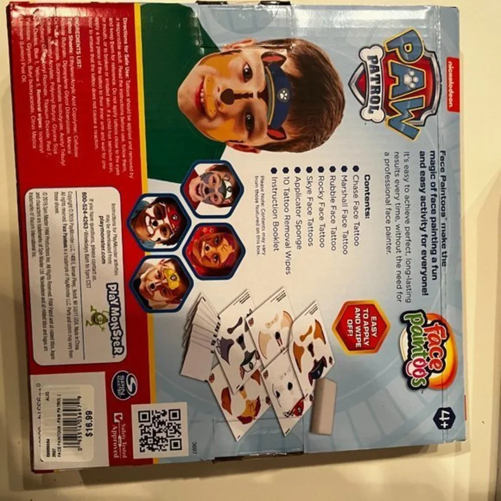Frozen and Paw‎ Patrol Face Face Tattoos / New